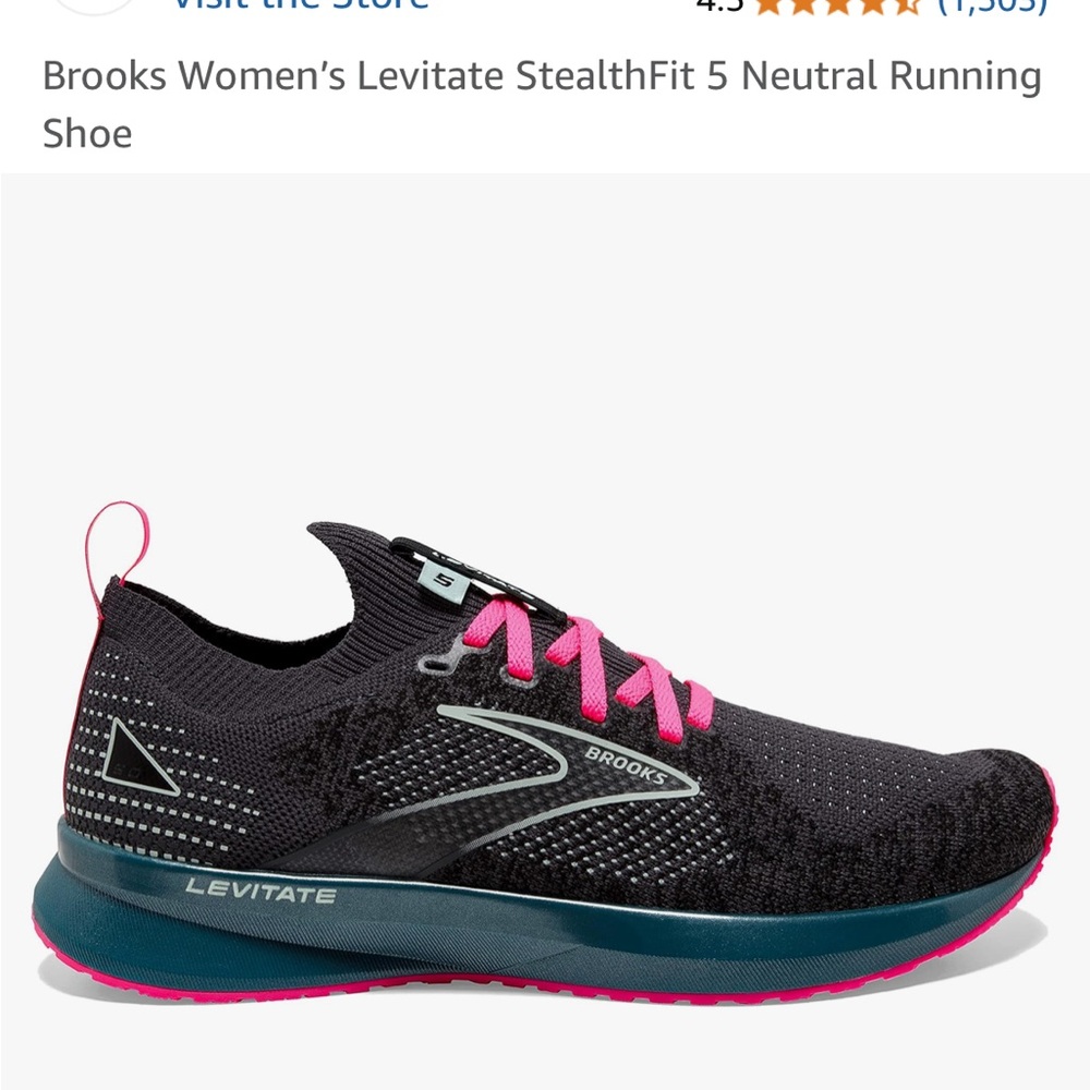 Brooks Women's Levitate StealthFit 5 Black Running Shoe